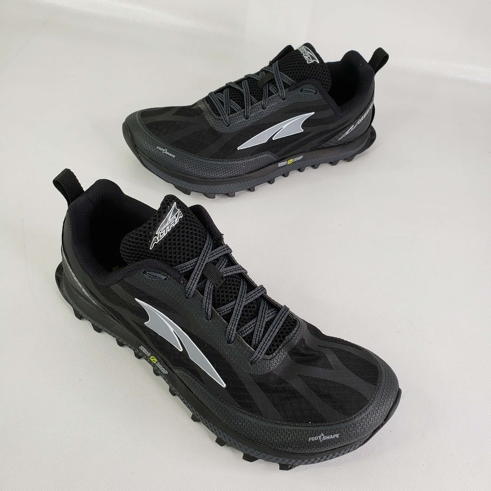 Altra Superior Trail Running Shoes Mens 10.5 Black Zero Drop New
